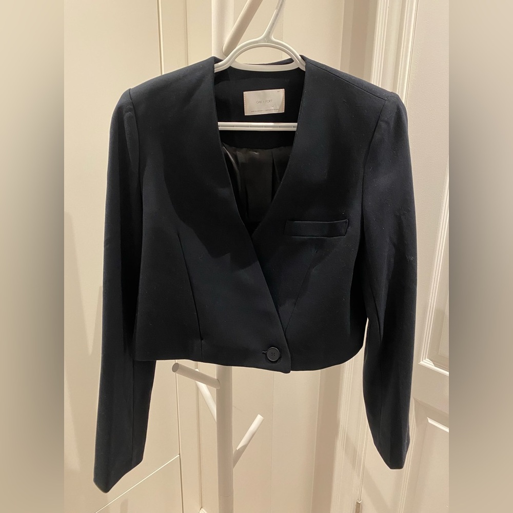 Oak + Fort Cropped Blazer